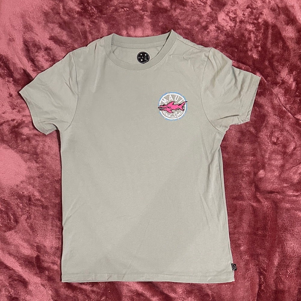 Maui and Sons Beige Short Sleeve Tee